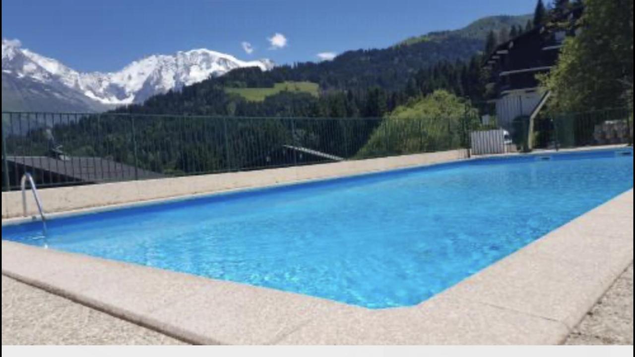 Studio Turquoise Quartier Grattague Vue Montblanc Saint-Gervais-les-Bains Zewnętrze zdjęcie
