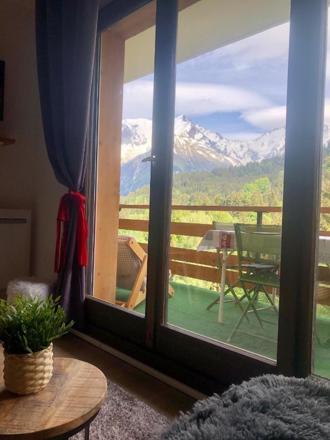 Studio Turquoise Quartier Grattague Vue Montblanc Saint-Gervais-les-Bains Zewnętrze zdjęcie