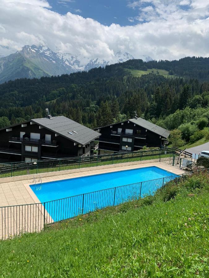 Studio Turquoise Quartier Grattague Vue Montblanc Saint-Gervais-les-Bains Zewnętrze zdjęcie