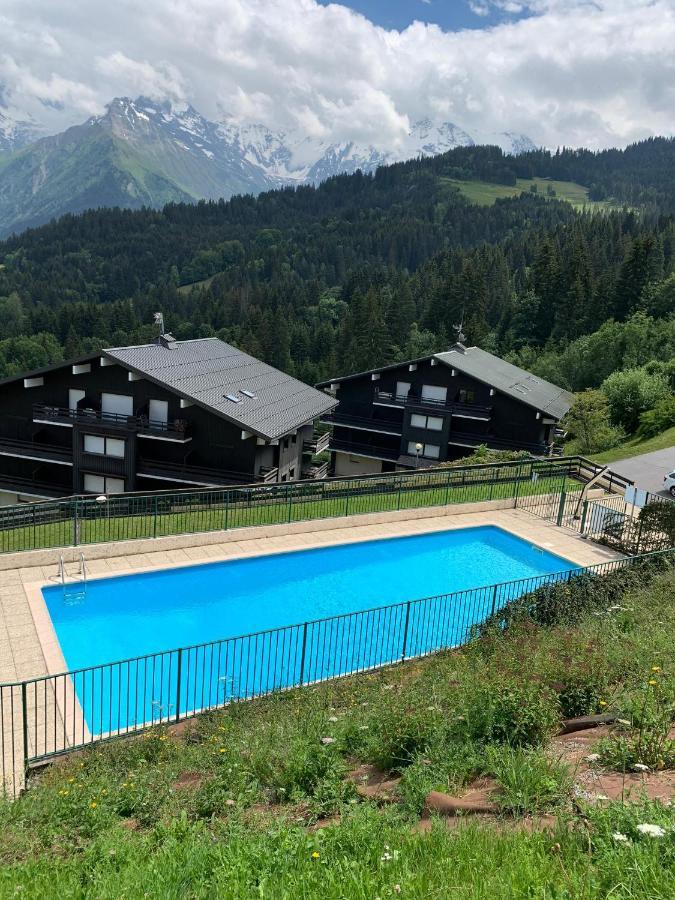 Studio Turquoise Quartier Grattague Vue Montblanc Saint-Gervais-les-Bains Zewnętrze zdjęcie