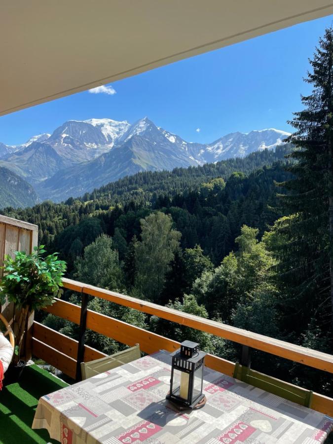 Studio Turquoise Quartier Grattague Vue Montblanc Saint-Gervais-les-Bains Zewnętrze zdjęcie