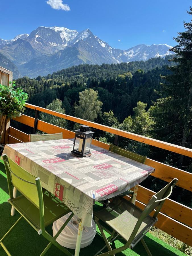 Studio Turquoise Quartier Grattague Vue Montblanc Saint-Gervais-les-Bains Zewnętrze zdjęcie