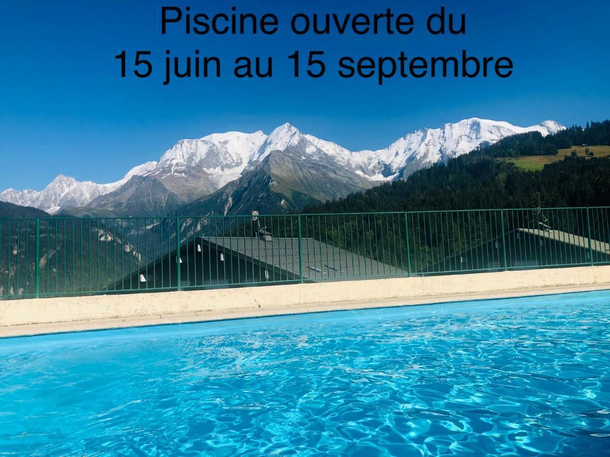 Studio Turquoise Quartier Grattague Vue Montblanc Saint-Gervais-les-Bains Zewnętrze zdjęcie